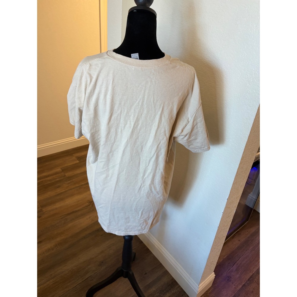 Mabel Esther Trading Co Livin The Loose Leaf Life Graphic T-Shirt Cream XL - Picture 3 of 4